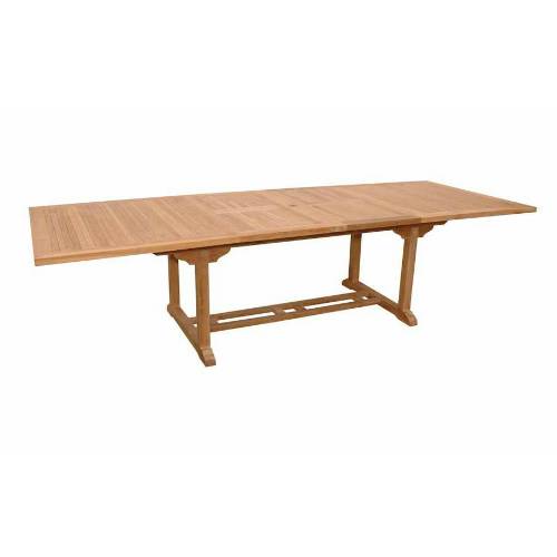 Anderson Teak Valencia 117" Double Ext. Table with 2 pcs Sahara dining Armchair and 10 pcs dining Chair