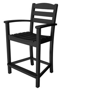 POLYWOOD¨ La Casa Counter Arm Chair with Sunbrella® Seat Cushion Included