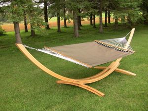 Vivere Poolside Hammock - Double in Sienna Fabric