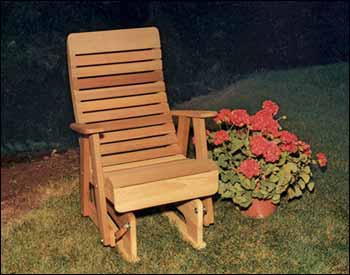 Creekvine Designs 2-Ft Cedar Twin Ponds Rocking Glider