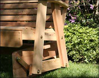 Creekvine Designs Cedar Royal Country Hearts Glider Chair