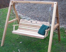 Creekvine Designs Cedar Country Hearts Porch Swing with Stand