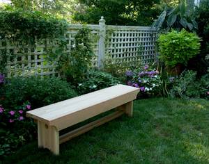 Creekvine Designs 5-Ft Cedar 1805 Traditional Heavy Duty Bench
