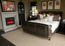 Amantii 26" Electric Fireplace Zero Clearance with 29" x 23" Black Glass Surround