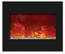 Amantii Zero Clearance 30" Electric Fireplace-32" x 26" Black Glass Surround