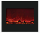 Amantii Zero Clearance 30" Electric Fireplace-32" x 26" Black Glass Surround