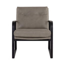 Sunpan Sterling Lounge Chair Missouri Mahogany Leather / Missouri Stone Leather