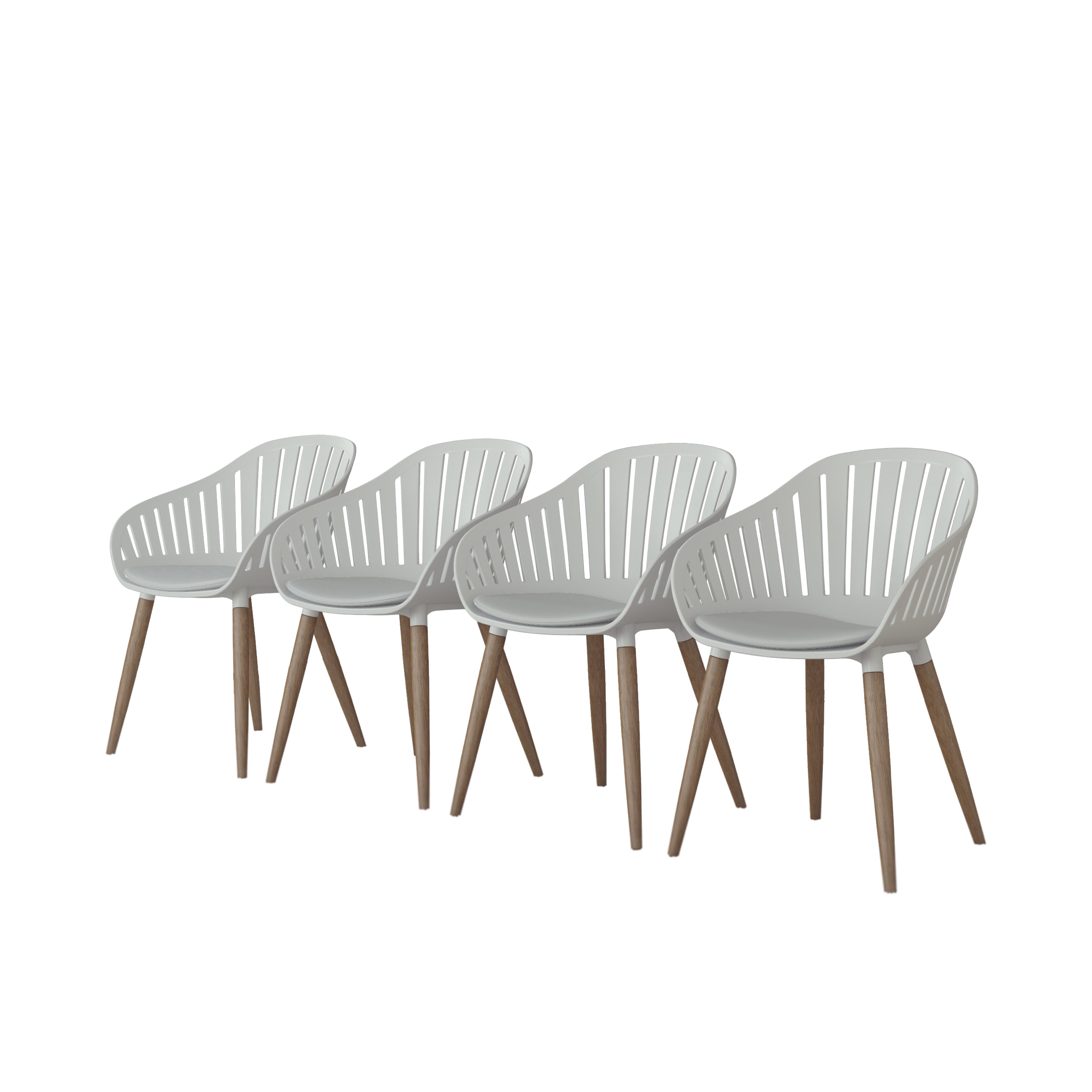 International Home Miami Amazonia 4-Piece Chairs Set | Ideal for Indoors