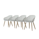 International Home Miami Amazonia 4-Piece Chairs Set | Ideal for Indoors