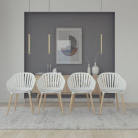 International Home Miami Amazonia 4-Piece Chairs Set | Ideal for Indoors