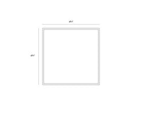 Sunpan Rocky Road - 48" x 48" - Black Floater Frame