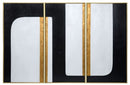 Sunpan The Path (set of 3) - 30" x 60" - Gold Floater Frame