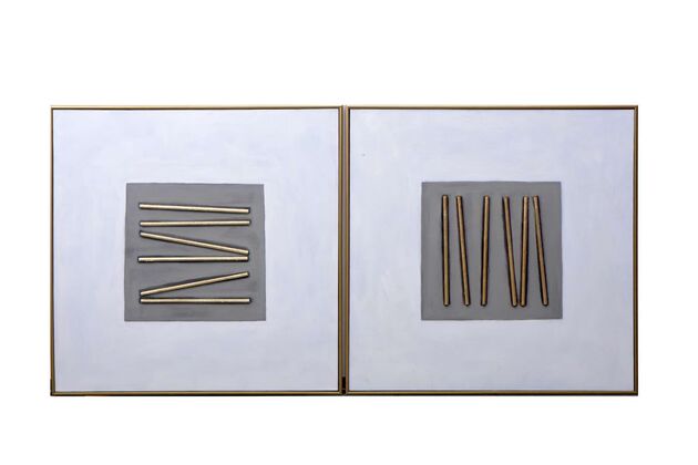 Sunpan Pick Up Sticks (set of 2) - 48" x 48" - Gold Floater Frame