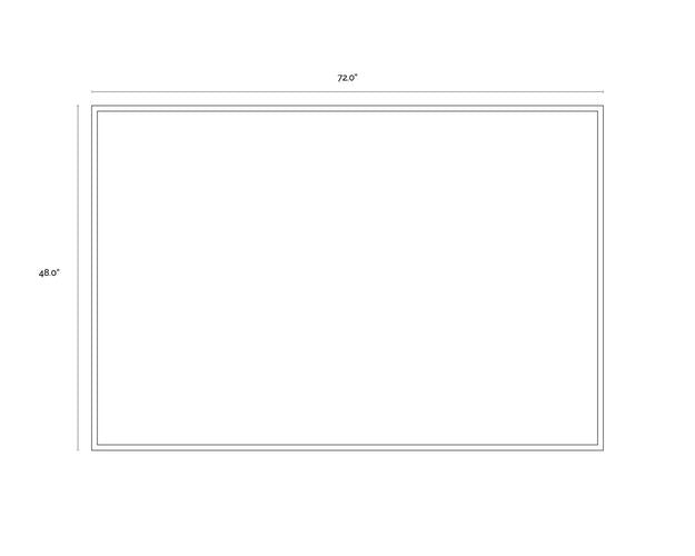 Sunpan Smoke Screen - 72" x 48" - Black Floater Frame