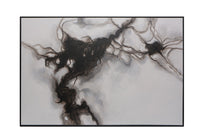 Sunpan Smoke Screen - 72" x 48" - Black Floater Frame