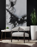 Sunpan Smoke Screen - 72" x 48" - Black Floater Frame