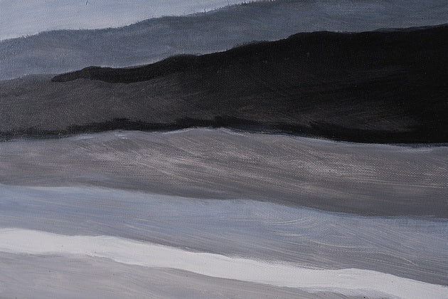 Sunpan Mystic Landscape - 72" x 22" - Black Floater Frame