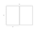 Sunpan Fluidity (set of 2) - 40" x 60" - Gold Floater Frame
