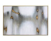 Sunpan Water Marks 72 x 48 in Gold Floater Frame