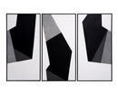 Sunpan Geo Forms (set of 3) - 30" x 60" - Black Floater Frame