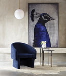 Sunpan The Peacock - 48" x 72" - Charcoal Frame