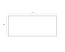 Sunpan Desert Sands - 72" x 30" - Gold Floater Frame