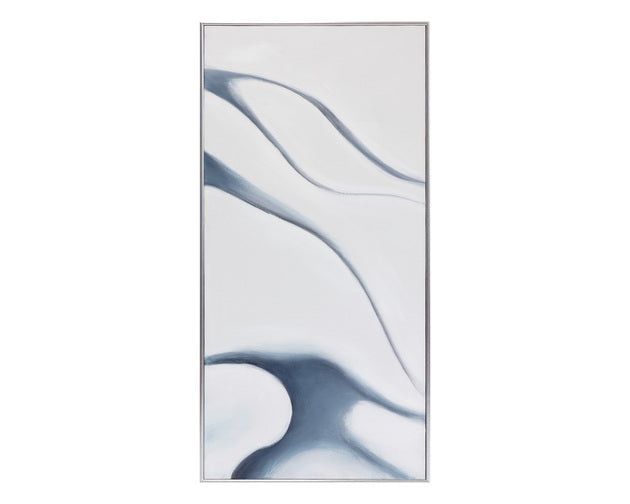 Sunpan Meditation (set of 3) - 30" x 60" - Silver Floater Frame