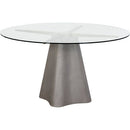 Sunpan Moda Dining Table 55'' Grey / White