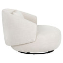 Sunpan Walsh Swivel Lounge Chair in Effie Linen
