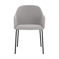 Sunpan Hensley Dining Armchair in Dark Teal / Dawn Grey / Hazelnut / Mina Warm Grey