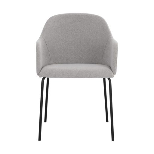 Sunpan Hensley Dining Armchair in Dark Teal / Dawn Grey / Hazelnut / Mina Warm Grey