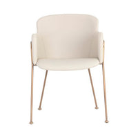Sunpan Odesa Dining Armchair Abbington Navy / Dillon Cream
