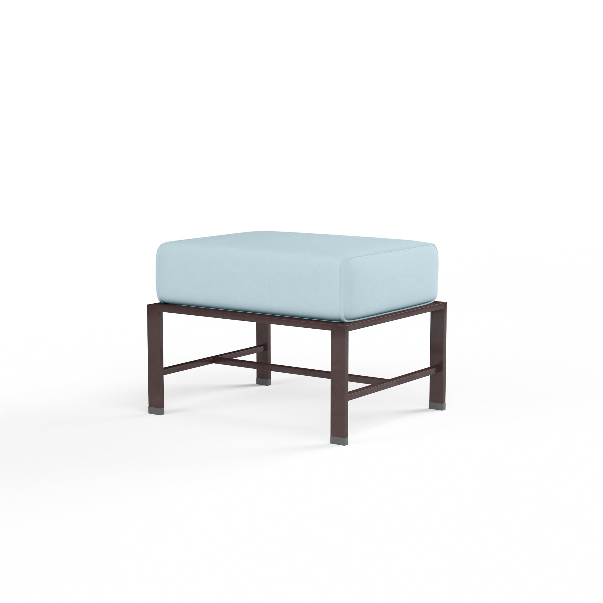 Sunset West La Jolla Aluminum Ottoman with Cushion