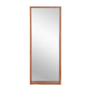 Sunpan Fresno Floor Mirror Narrow Dark Brown/Narrow Natural/Natural/Dark Brown