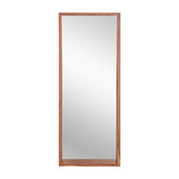 Sunpan Fresno Floor Mirror Narrow Dark Brown/Narrow Natural/Natural/Dark Brown
