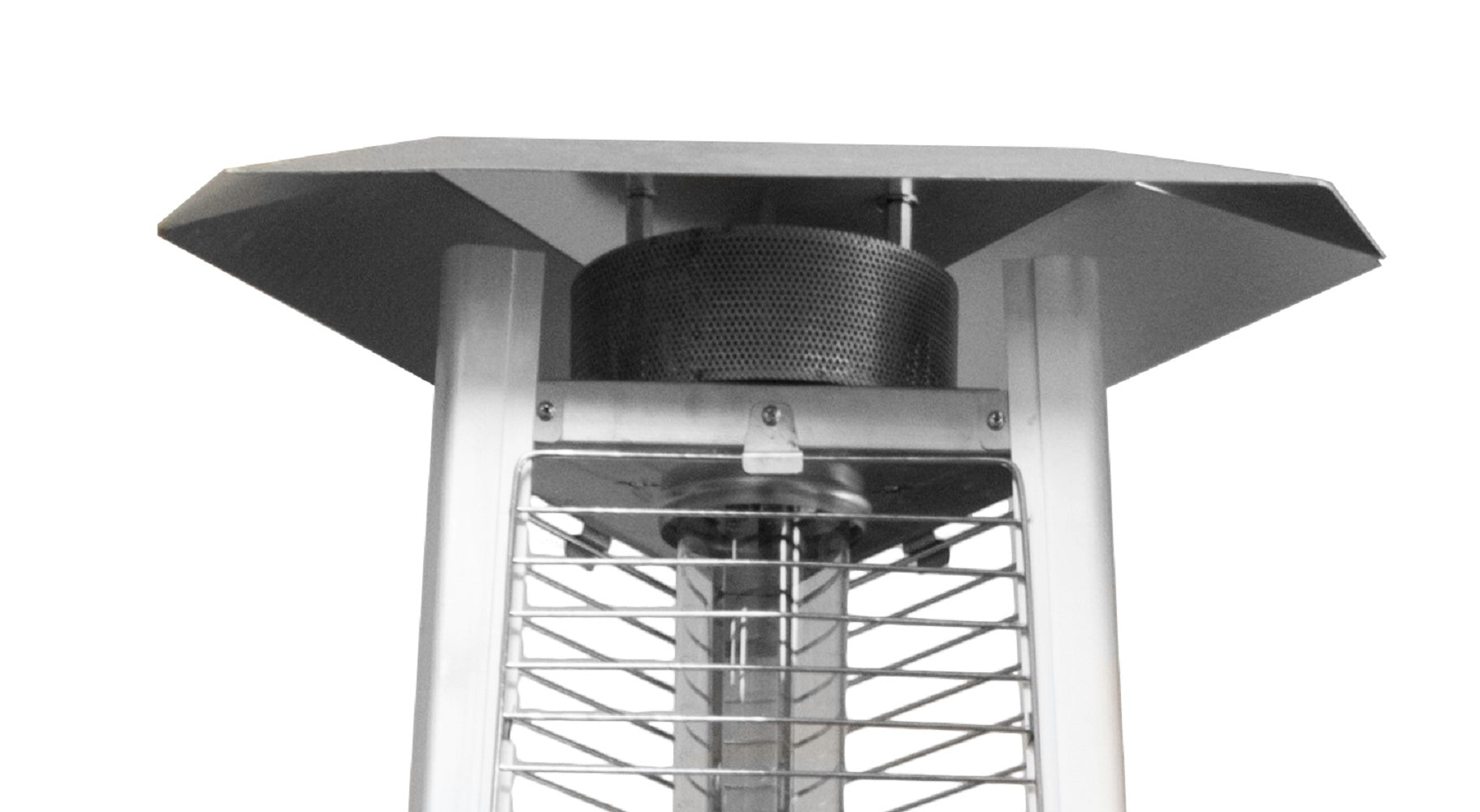 AZ Patio Heaters Commercial Glass Tube Patio Heater in Hammered Silver / Bronze / Black