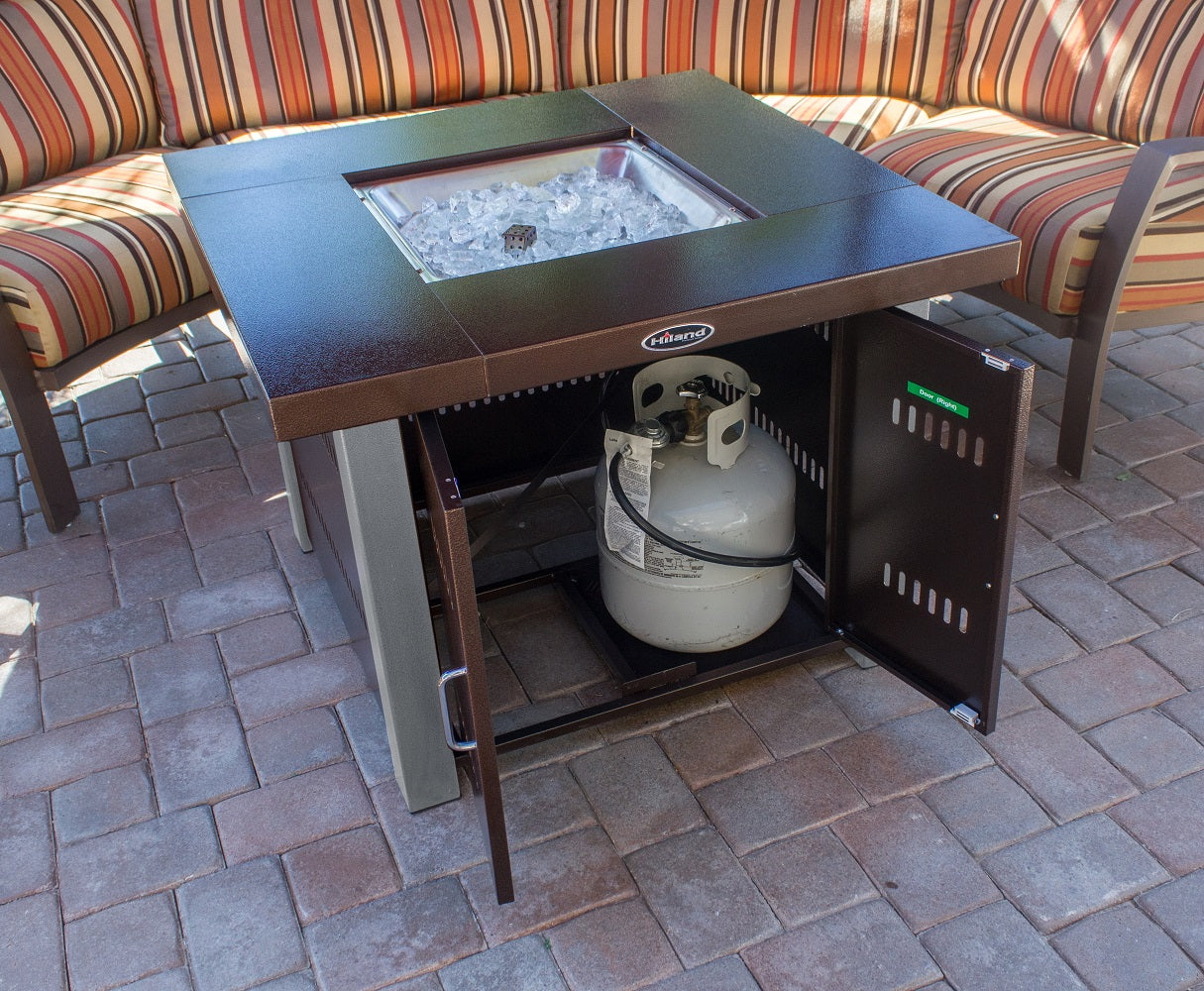 AZ Patio Heaters Outdoor Fire Pit in Hammered Bronze / Bronze/Stainless Steel