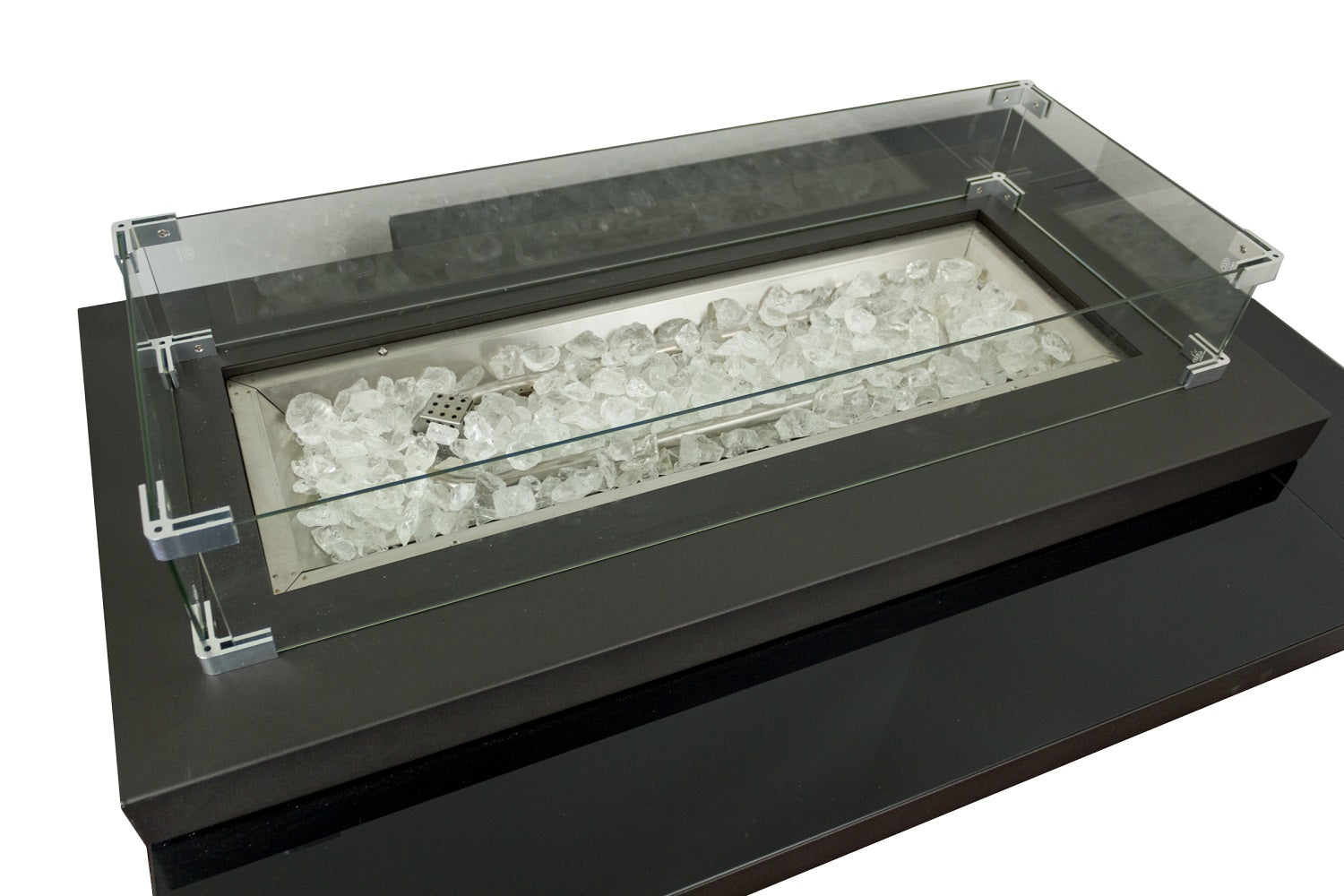 AZ Patio Heaters Two Tiered Firepit in Black Mocha - Covered / No Cover
