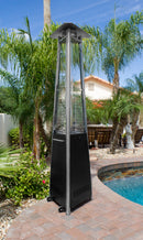 AZ Patio Heaters Commercial Glass Tube Patio Heater in Hammered Silver / Bronze / Black
