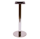 BFM Seating Adele Table Base Chrome 17.7"/24" Round - Dining/Bar Height - 3" Column