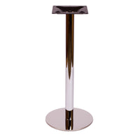 BFM Seating Adele Table Base Chrome 17.7"/24" Round - Dining/Bar Height - 3" Column