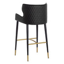 Sunpan Gianni Barstool - Dillon Cream-Dillon Thunder / Dillon Stratus-Dillon Black