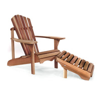 All Things Cedar Adirondack Chair & Ottoman