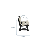 Polly Products Aspen Backed Bench