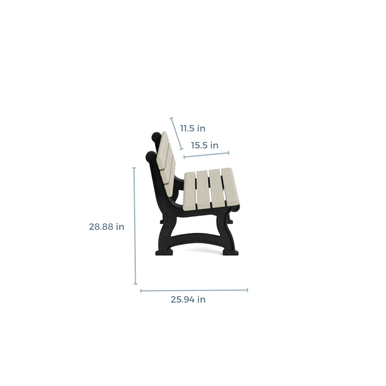 Polly Products Aspen Backed Bench