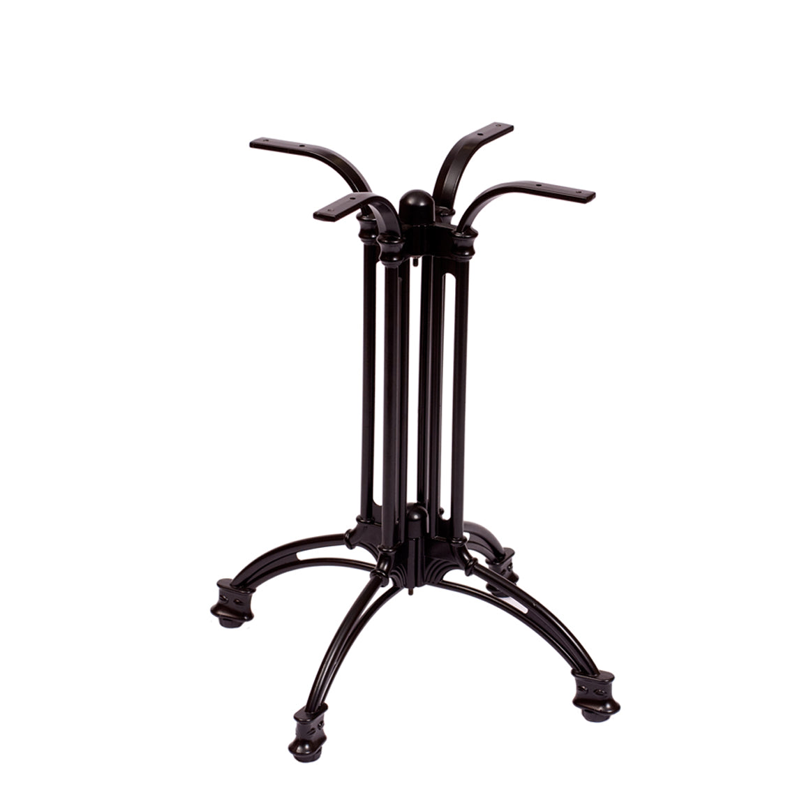 BFM Seating Boca 24"/33" Aluminum Table Base Black Powder Coat
