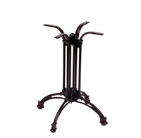 BFM Seating Boca 24"/33" Aluminum Table Base Black Powder Coat