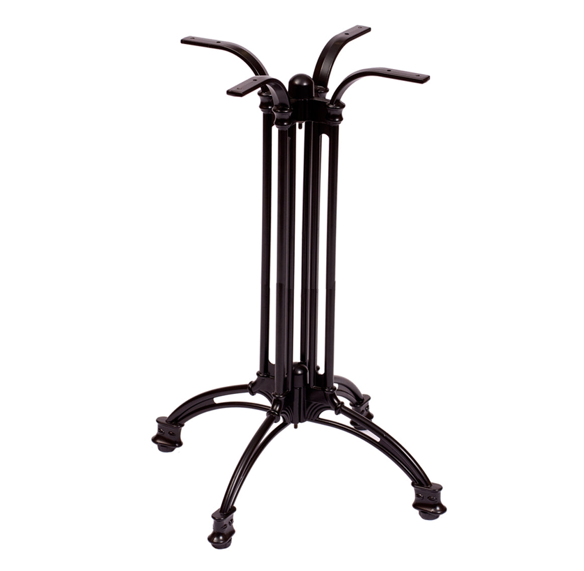 BFM Seating Boca 24"/33" Aluminum Table Base Black Powder Coat