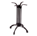 BFM Seating Boca 24"/33" Aluminum Table Base Black Powder Coat