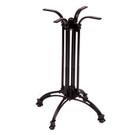 BFM Seating Boca 24"/33" Aluminum Table Base Black Powder Coat